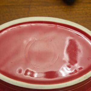 Red Ceramic Dish